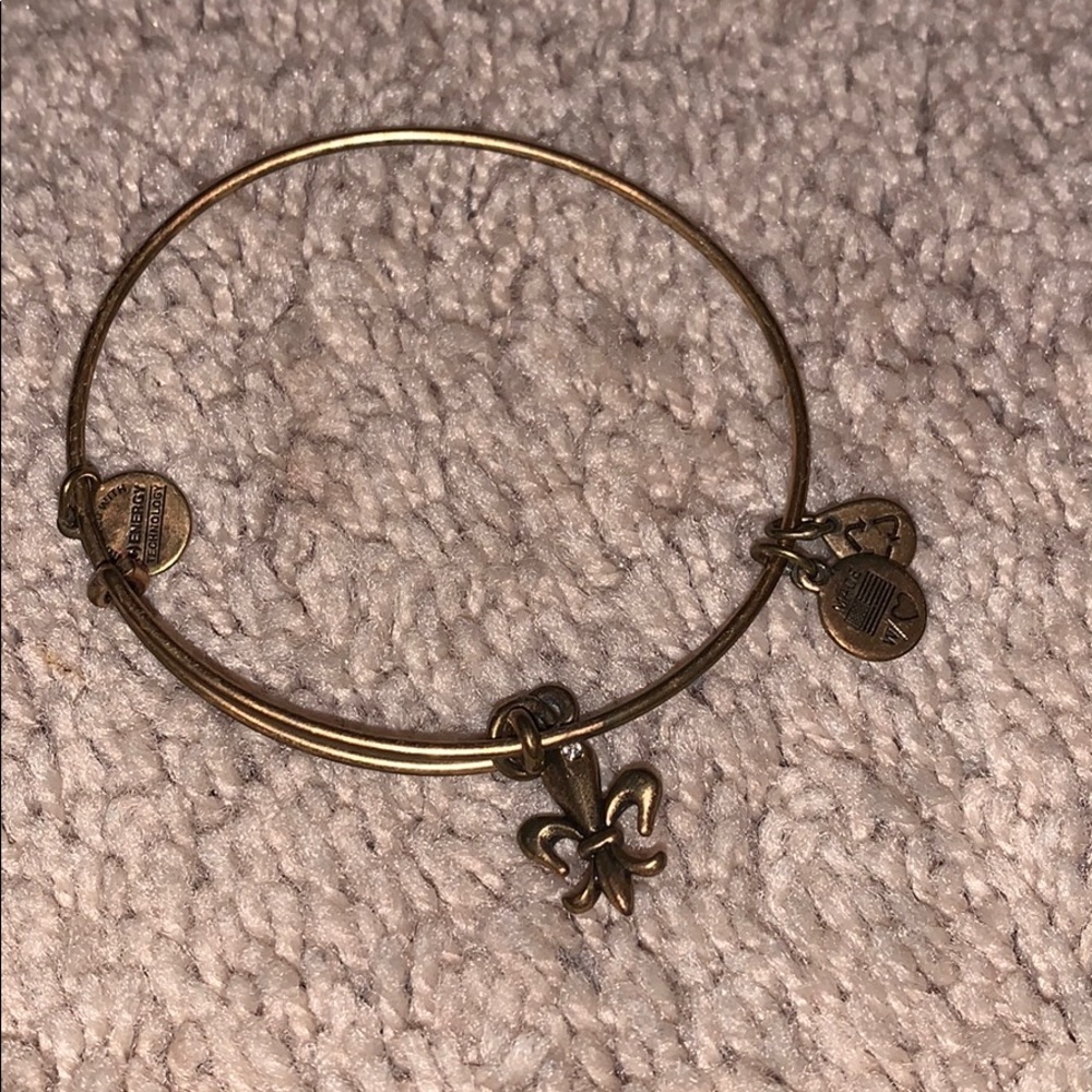 Alex and ani fleur de li bracelet